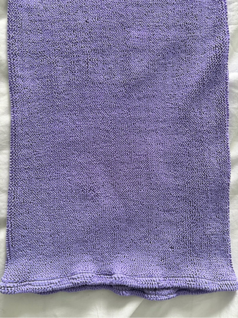Hunza G Purple Lilac Ribbed Tank Mini Resortcore Swim Dress - Picture 6 of 13